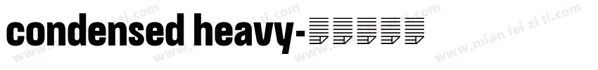 condensed heavy字体转换